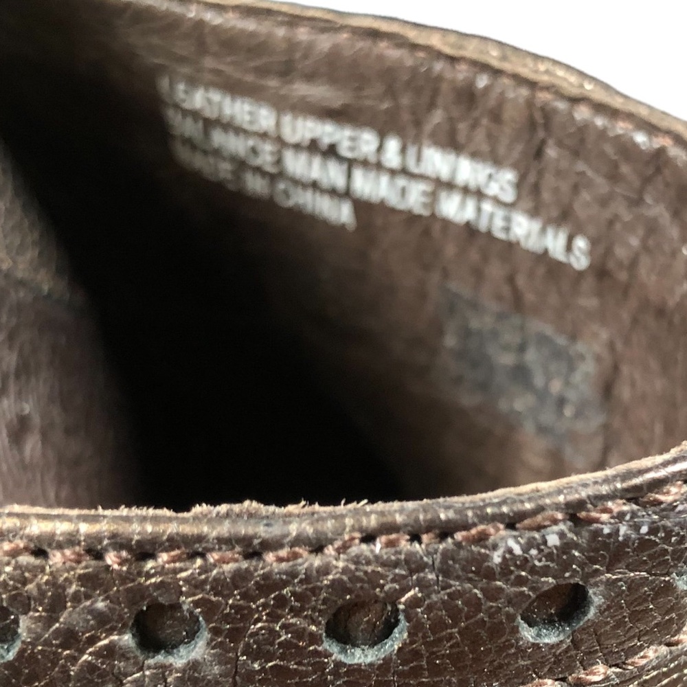 Born 6 Brown Leather Heeled Mules Booties Stacked Bronze Comfort Cushion Boot - Picture 7 of 8